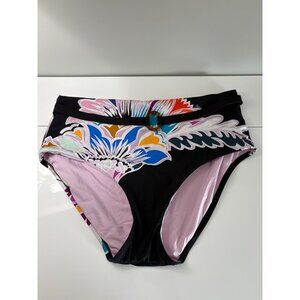 Trina Turk Women's Size 18W High Waist Seychelles Bikini Swimsuit Bottom Plus
